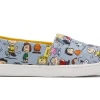 Kinder TOMS * X Peanuts® Youth Alpargata Blauer Print