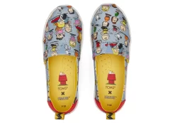 Kinder TOMS * X Peanuts® Youth Alpargata Blauer Print