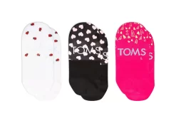 Damen TOMS *Ultimate No Show Socks Valentines 3 Pack Rosa Mehrfarbig