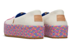 Damen TOMS Plateauschuhe*Valencia Frida Kahlo Plateau Espadrille Naturweis