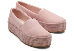 Damen TOMS Plateauschuhe*Valencia Plateau-Espadrille Suede Pink