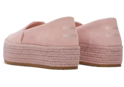 Damen TOMS Plateauschuhe*Valencia Plateau-Espadrille Suede Pink