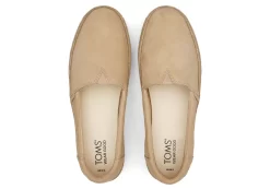 Damen TOMS Plateauschuhe*Valencia Plateau-Espadrille Suede Oatmeal