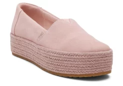 Damen TOMS Plateauschuhe*Valencia Plateau-Espadrille Suede Pink