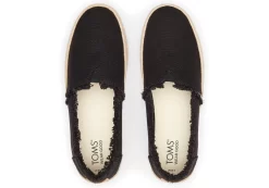 Damen TOMS Plateauschuhe*Valencia Platform Espadrille Canvas Schwarz